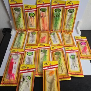Lot of 18 Gold Star Silver Horde Fishing Lures